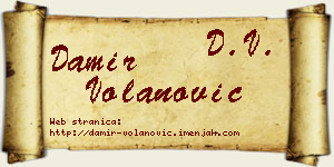 Damir Volanović vizit kartica